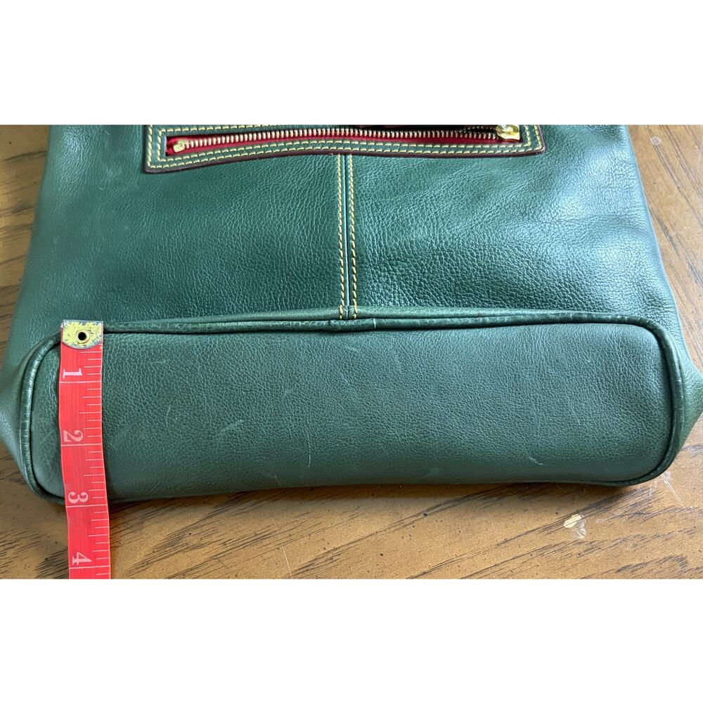 Dooney & Bourke Florentine Medium Toggle Crossbody Bag Ivy Green Leather Purse - Picture 15 of 16